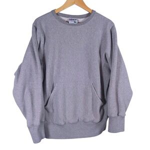 Kellsport Vintage Mens Sweatshirt Gray Crewneck Pullover Pocket SML Made in USA